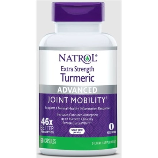 Natrol Turmeric - Extra Strength 60 капсули на супер цена