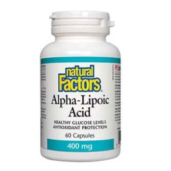 NATURAL FACTORS Alpha-Lipoic Acid 400 мг / 60 капсули