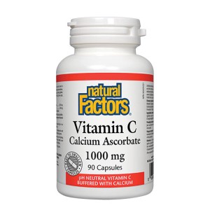 NATURAL FACTORS Vitamin C 1000 мг Rose Hips / 90 капсули