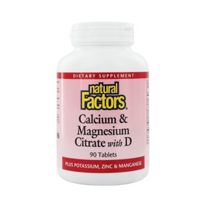 NATURAL FACTORS Calcium & Magnesium Citrate with D 90 таблетки