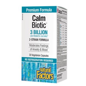 NATURAL FACTORS Calm Biotic® 3 Billion Live Probiotic Cultures / 30 капсули