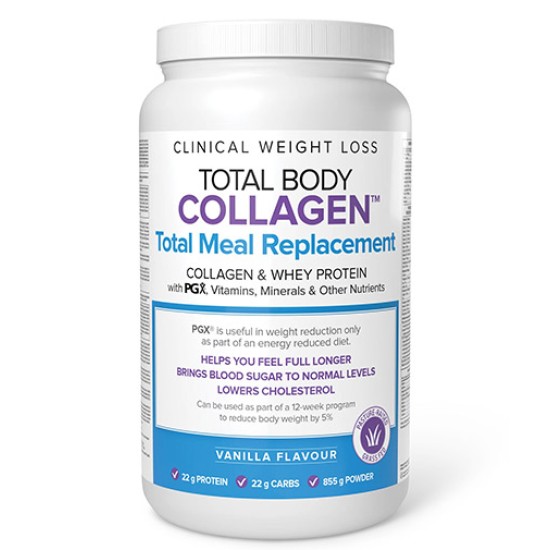 NATURAL FACTORS Total Body Collagen Total Meal Replacement 855 гр на супер цена
