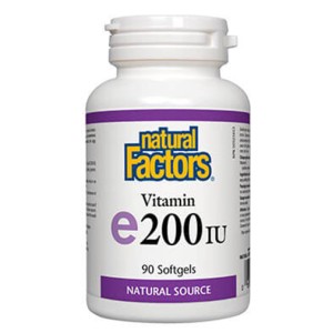 NATURAL FACTORS Vitamin E 100 мг 200 IU / 90 гел капсули