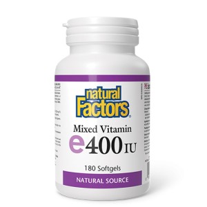 NATURAL FACTORS Vitamin E 400 IU / 180 гел капсули