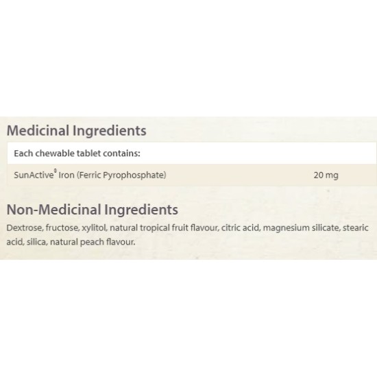 NATURAL FACTORS HemoFactors / 60 дъвчащи таблетки на супер цена