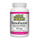 NATURAL FACTORS HemoFactors / 60 дъвчащи таблетки на супер цена