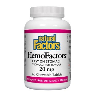 NATURAL FACTORS HemoFactors / 60 дъвчащи таблетки