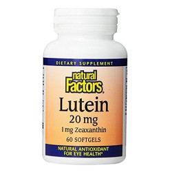 NATURAL FACTORS Lutein 20 мг / 60 гел капсули