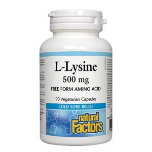 NATURAL FACTORS L-Lysine 500 мг / 90 капсули