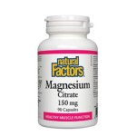 NATURAL FACTORS Magnesium Citrate 150 мг / 90 капсули на супер цена