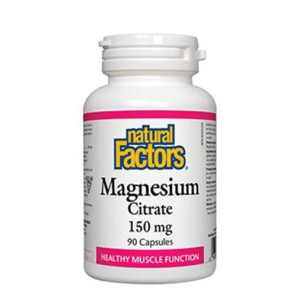 NATURAL FACTORS Magnesium Citrate 150 мг / 90 капсули