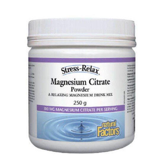 NATURAL FACTORS Magnesium Citrate Powder 250 гр на супер цена
