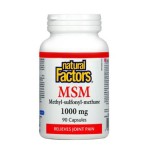 NATURAL FACTORS MSM 1000 мг / 90 капсули на супер цена