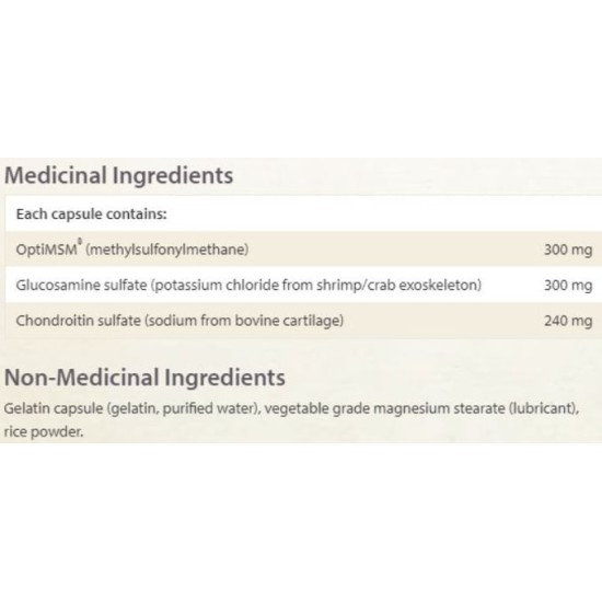 NATURAL FACTORS MSM Joint Formula / 180 капсули на супер цена