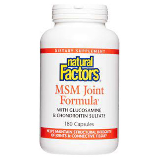 NATURAL FACTORS MSM Joint Formula / 180 капсули на супер цена