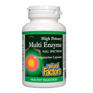 NATURAL FACTORS High Potency Multi Enzyme / 60 капсули