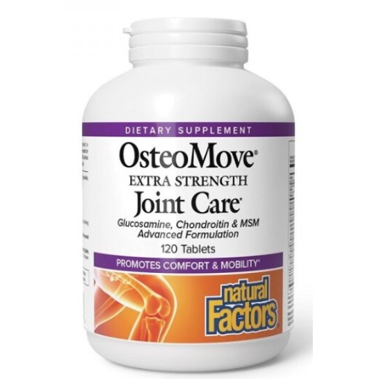 Natural Factors Osteo Move Joint Care With Glucosamine, Chondroitin & MSM 120 таблетки на супер цена