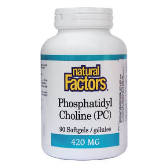 NATURAL FACTORS Phosphatidyl Choline (PC) 420 мг / 90 гел капсули на супер цена