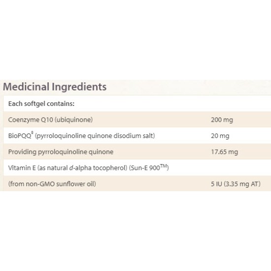 NATURAL FACTORS PQQ - 10 / 30 гел капсули на супер цена