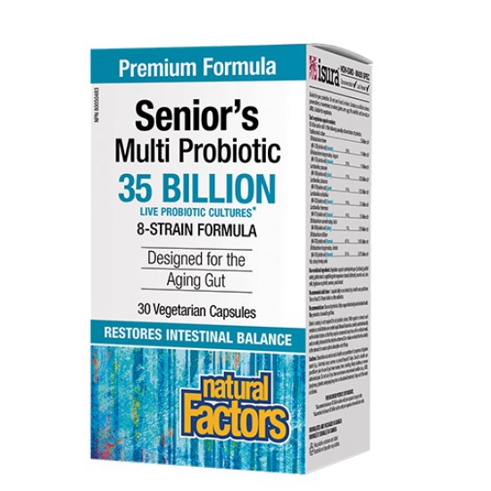 NATURAL FACTORS Senior's Multi Probiotic / 30 капсули на супер цена
