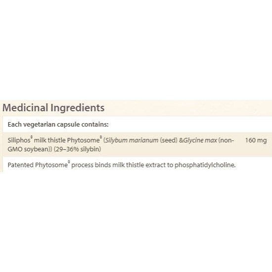 NATURAL FACTORS Siliphos Phytosome 160 мг / 60 капсули на супер цена