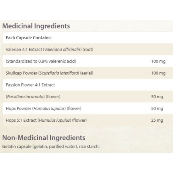 NATURAL FACTORS Sleep Relax Formula 325 мг / 90 капсули на супер цена