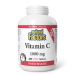 NATURAL FACTORS Vitamin C 1000 мг Time Release / 210 таблетки на супер цена