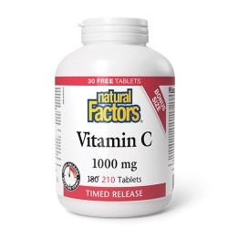 NATURAL FACTORS Vitamin C 1000 мг Time Release / 210 таблетки