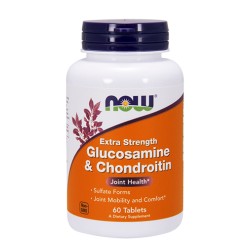 NOW Glucosamine &amp; Chondroitin Sulfate Extra Strength 60 Tabs