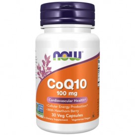 NOW CoQ10 with Hawthorn Berry 100mg. / 30 VCaps.