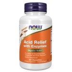 NOW Acid Relief with Enzymes 60 дъвчащи таблетки на супер цена