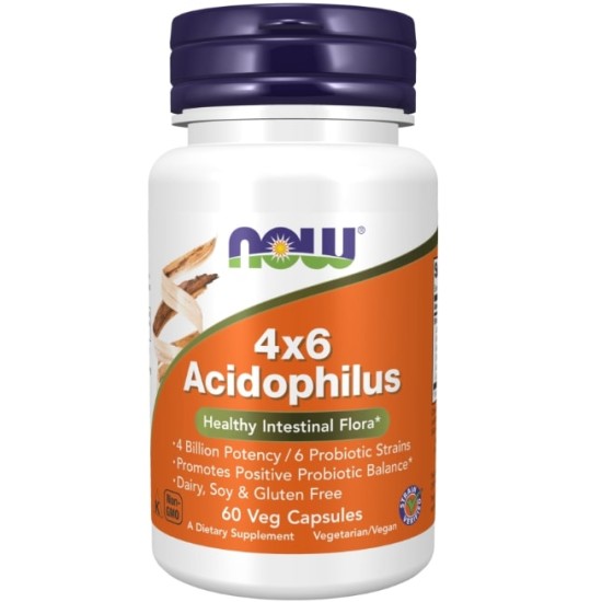NOW Acidophilus 4x6 60 капсули на супер цена
