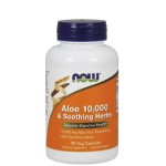 NOW Aloe 10 000 & Soothing Herbs 90 капсули на супер цена