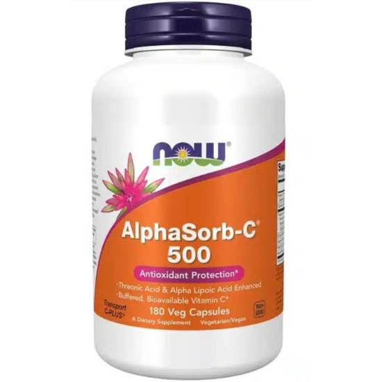 ᐉ NOW AlphaSorb-C 500 мг / 180 капсули на топ цена — 4Fitness Shop