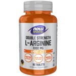 NOW L-Arginine 1000 мг / Double Strength 60 таблетки на супер цена
