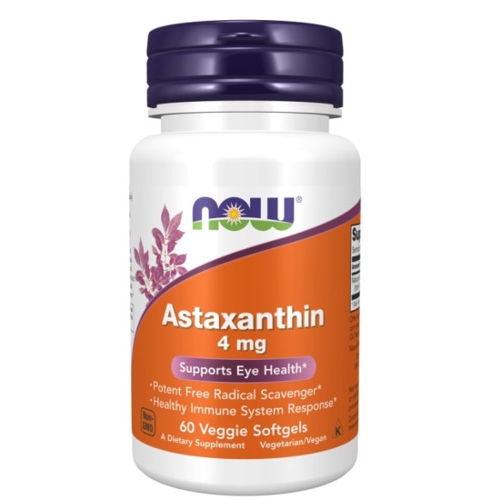 NOW Astaxanthin 4 мг / 60 гел капсули на супер цена