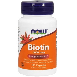 NOW Biotin 1000 мкг / 100 капсули