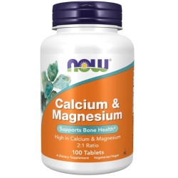 NOW Calcium &amp; Magnesium 2:1 100 таблетки
