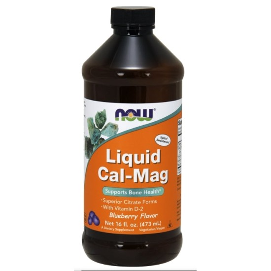 NOW Foods Liquid Cal-Mag 473 мл на супер цена