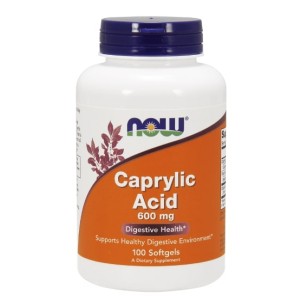 NOW Caprylic Acid 600 мг / 100 гел капсули