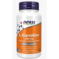 NOW L-Carnitine 250 мг | Carnipure™ 60 капсули