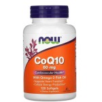 NOW Foods CoQ10 60 мг + Omega 3 120 гел капсули на супер цена
