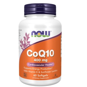 NOW CoQ10 400 мг / 60 гел капсули