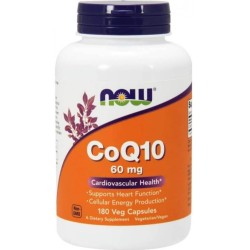 NOW CoQ10 60 мг / 180 капсули