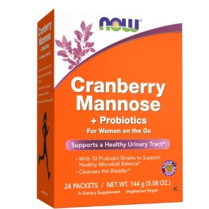 NOW Cranberry Mannose + Probiotics | For Women on the Go 24х6 гр