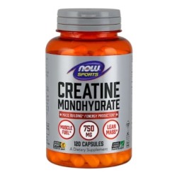 NOW Creatine Monohydrate 750 мг / 120 капсули