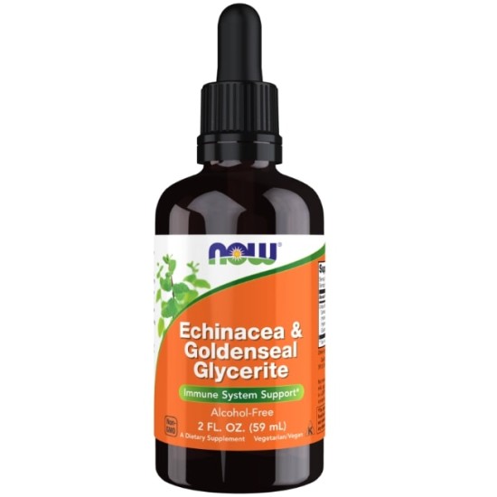 NOW Echinacea & Goldenseal Glycerite 59 мл на супер цена