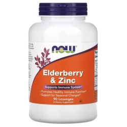 NOW Elderberry &amp; Zinc 90 дражета