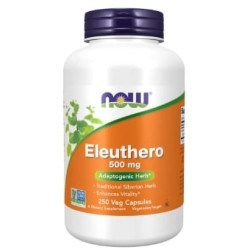 NOW Eleuthero 500 мг | Siberian Ginseng 250 капсули