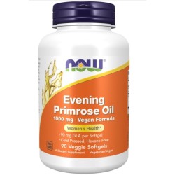 NOW Evening Primrose Oil 1000 мг | Vegan Formula 90 гел капсули
